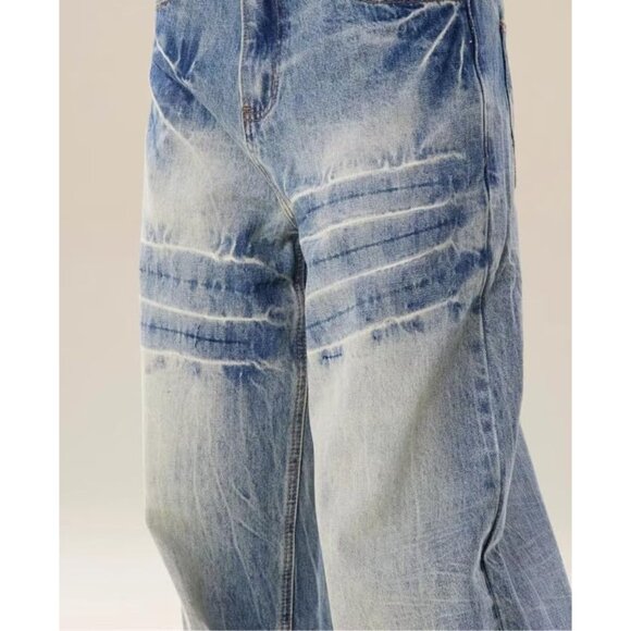 Y2K High Waisted Baggy Jeans for Women - Stylish Wide Leg Denim Pants - Picture 5 of 5
